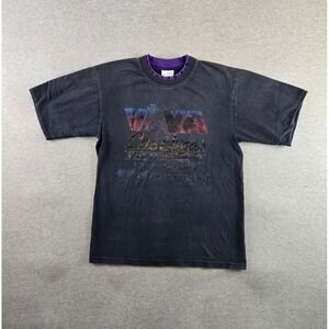 Vintage Circus Circus T Shirt Mens Medium Black Purple 2 Tone Las Vegas 1996 USA